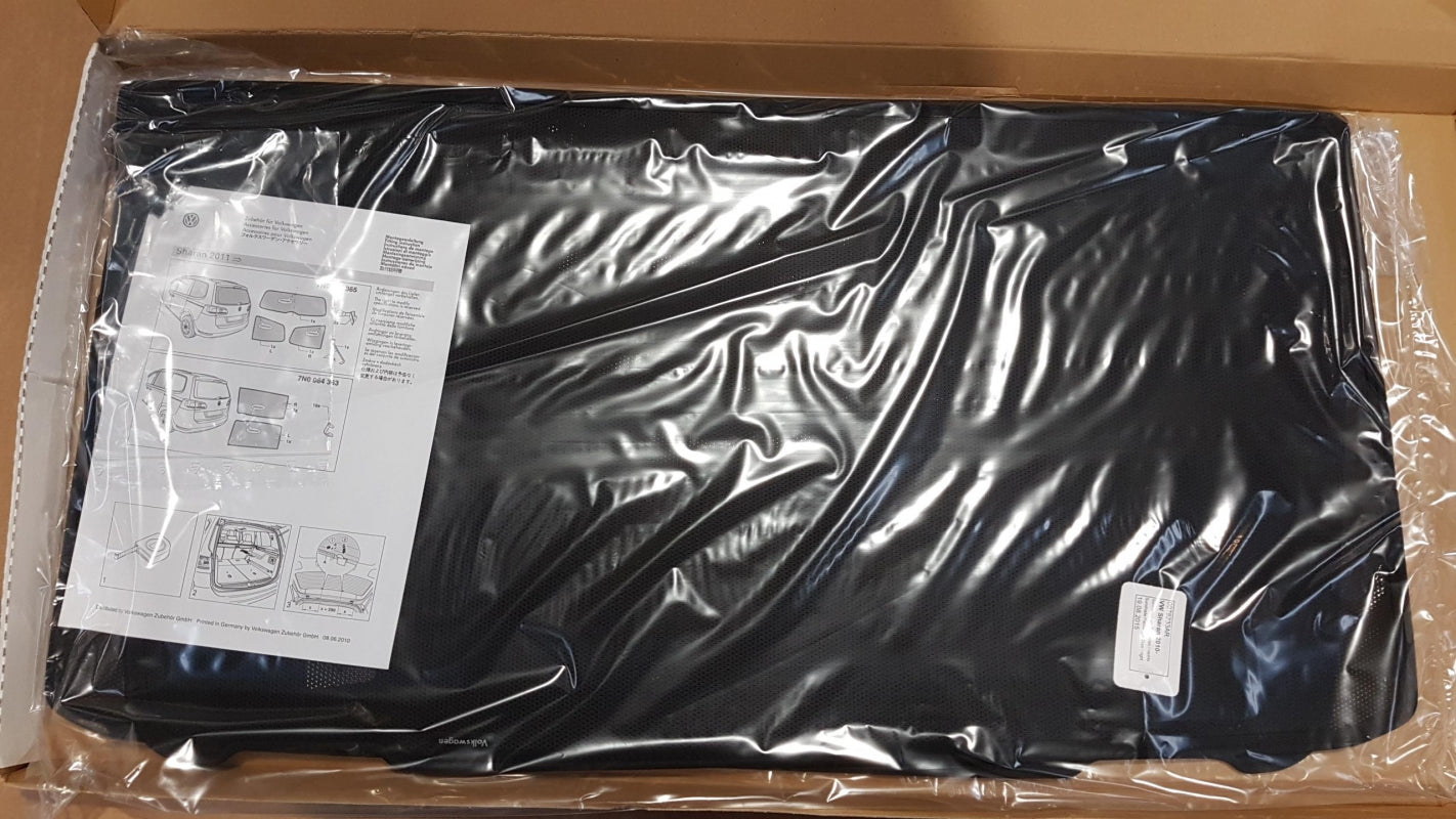 Original VW Sharan (7N) Sonnenschutz Hinten schwarz 7N0064363