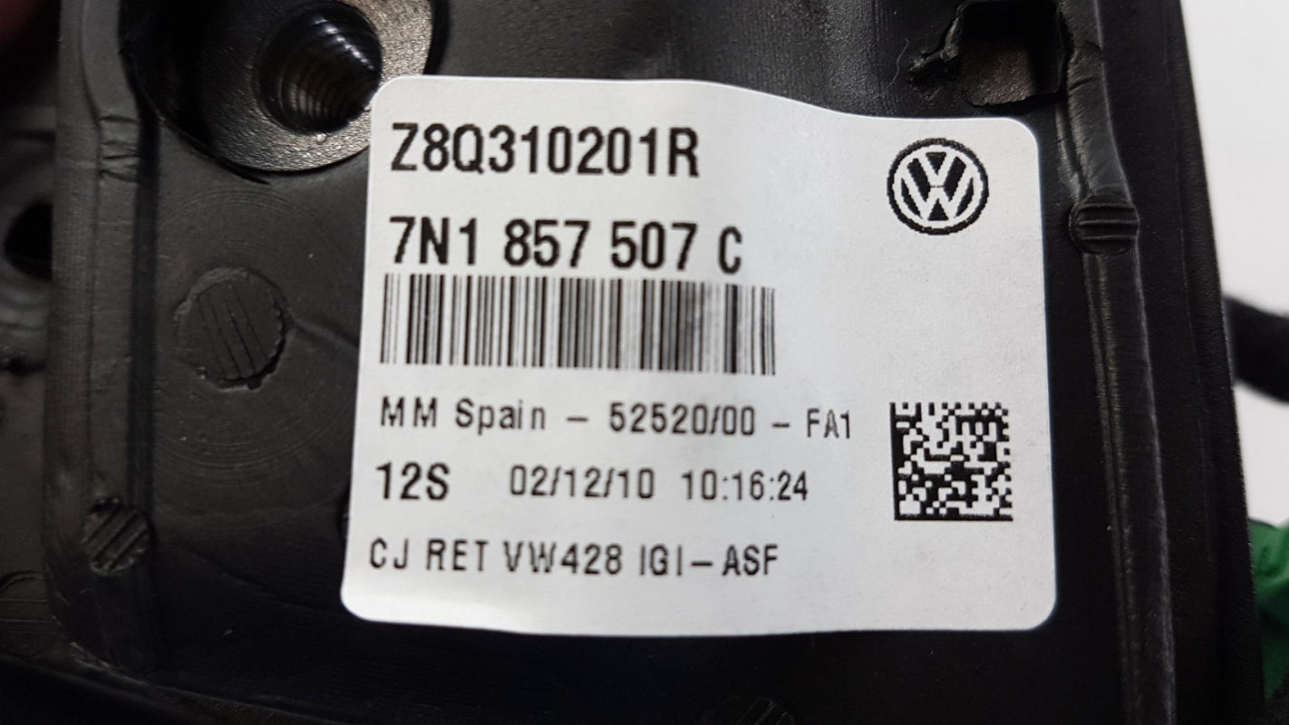 Original VW Sharan SEAT Alhambra Spiegelgehäuse satinschwarz links 7N1857507C9B9