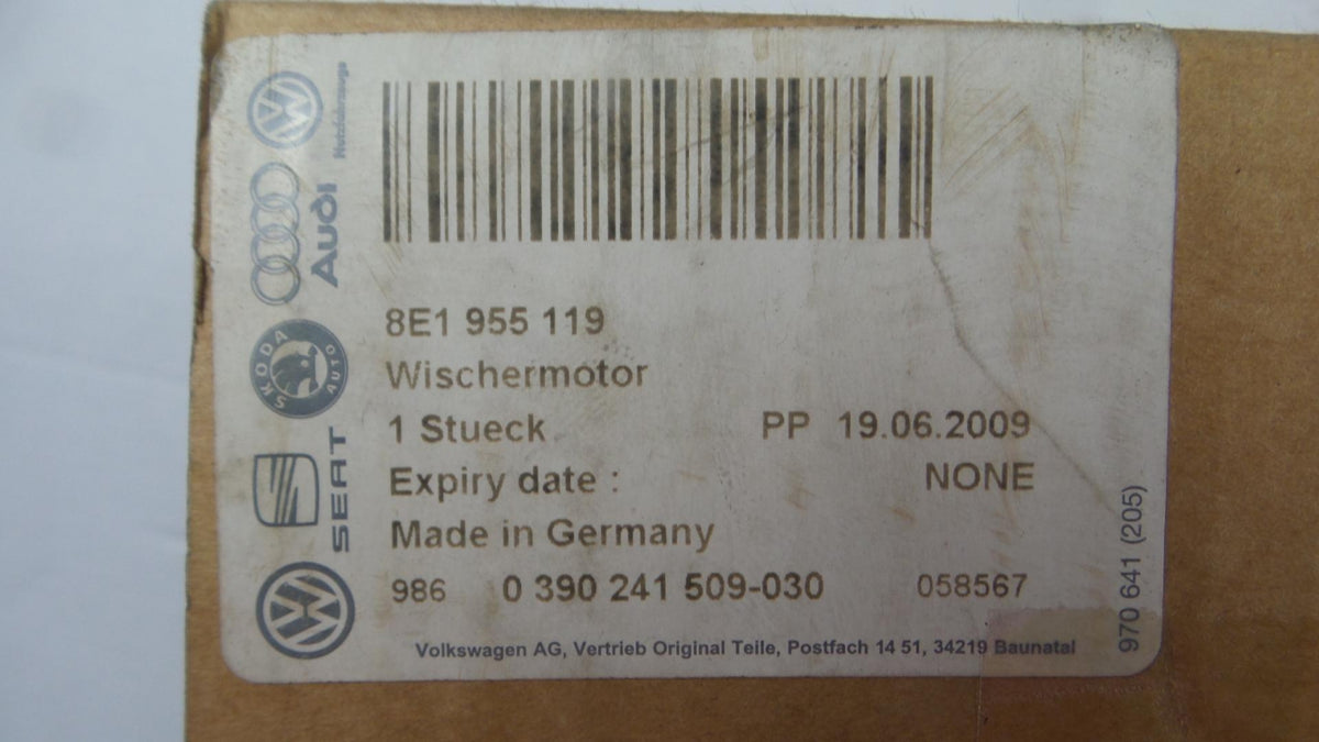 Original AUDI A4 RS4 (B6 B7) SEAT Exeo Wischermotor vorne 8E1955119