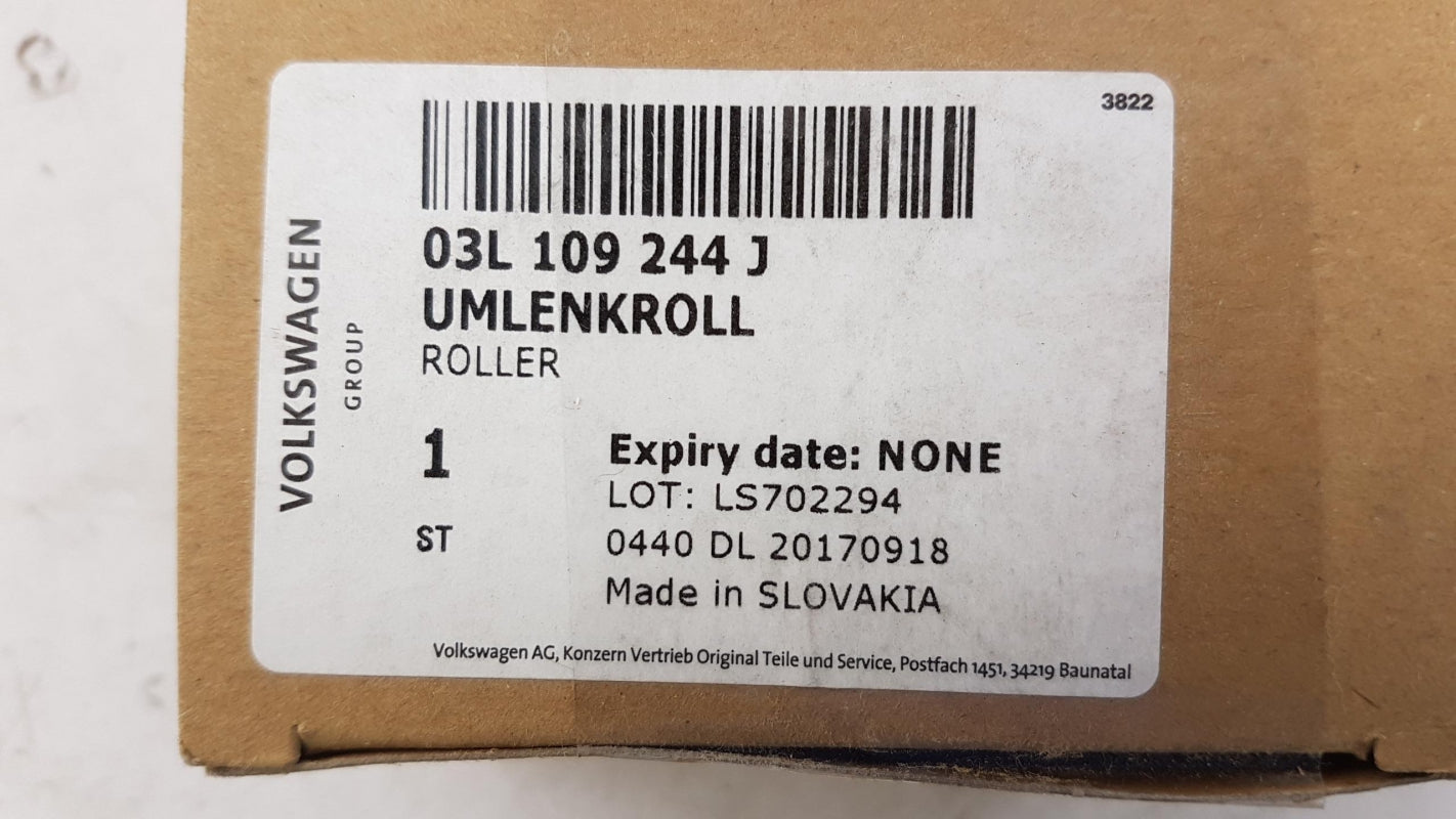 Original AUDI A1 A5 A6 Q3 Q5 VW Amarok CC Eos Golf Tiguan Umlenkrolle 03L109244J
