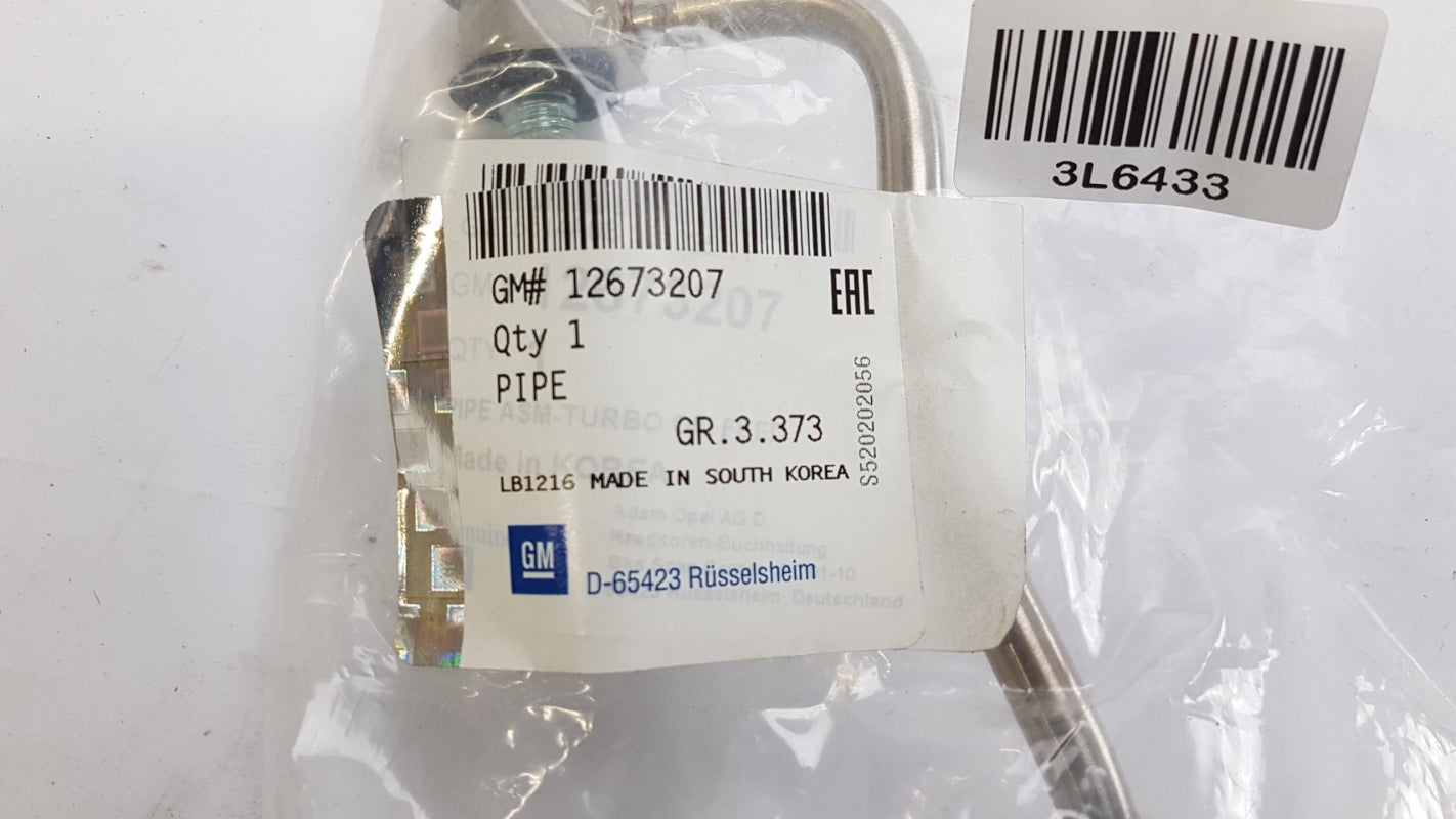 Original OE OPEL Turbolader Ölleitung 12673207