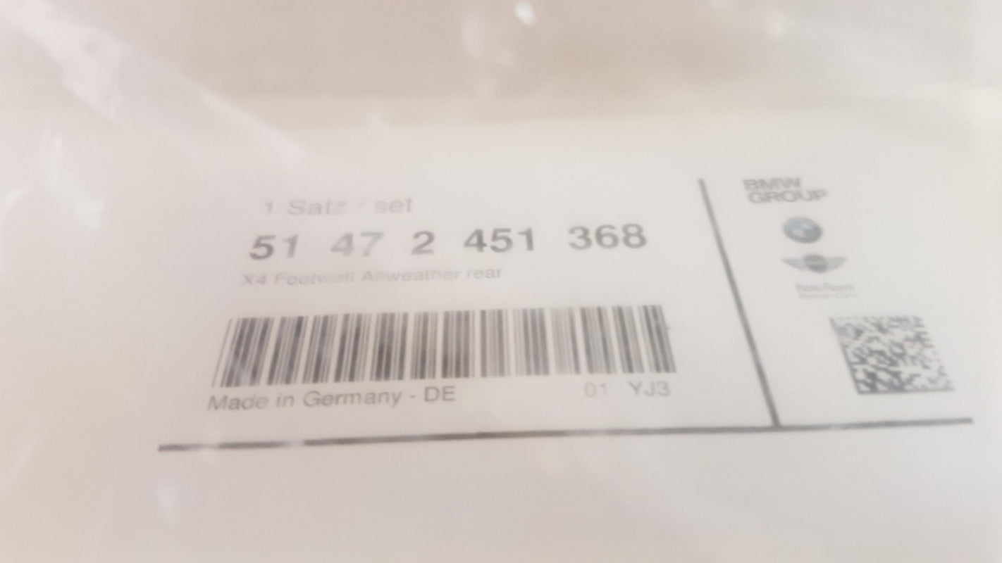 Original OE BMW Fußmattensatz 51472451368