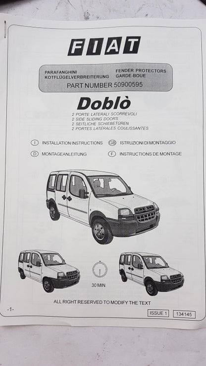 Original OE FIAT Kotflügel Zierleisten Satz 50900764