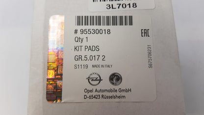 Original OPEL Insignia-A Bremsbeläge Vorne 95530018