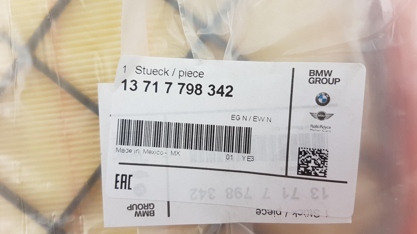 Original BMW X5 (E70) X6 (E71) 3.0 Dieselmotor Luftfiltereinsatz 13717798342