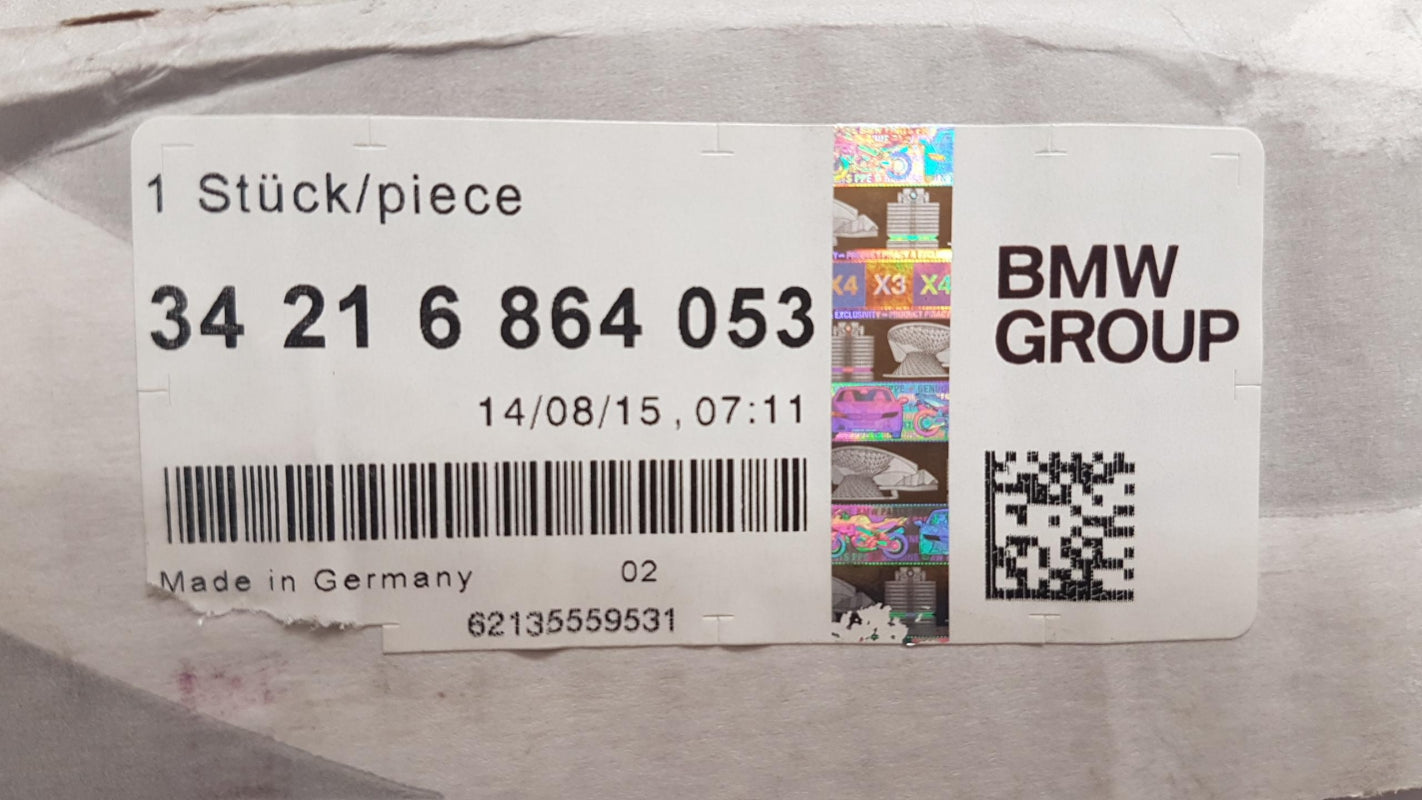 Original BMW 5' E60 E61 Bremsscheibe 1-Stück belüftet 320X20 hinten 34216864053