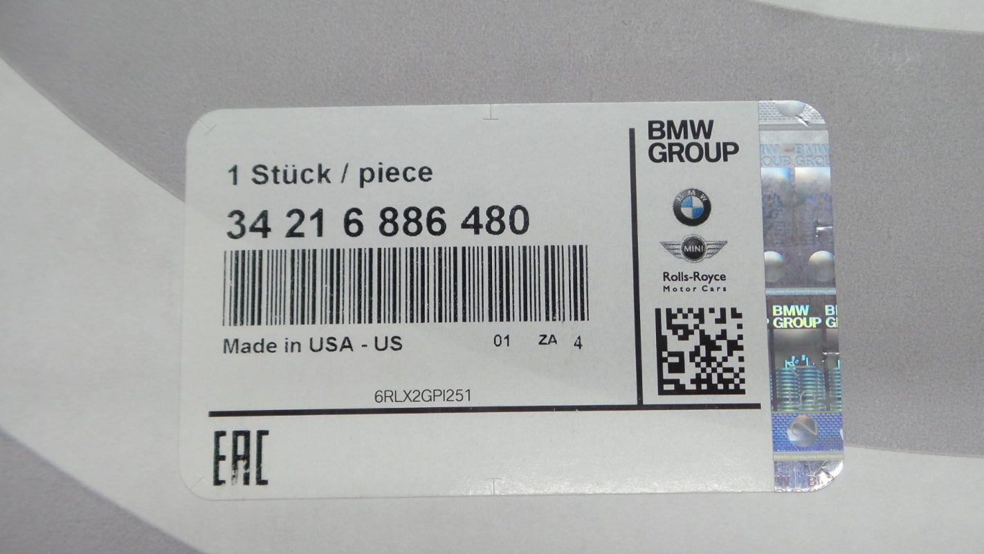 Original BMW X5 E70 F15 X6 E71 E72 F16 Bremsscheibe (1 stück) hinten 34216886480