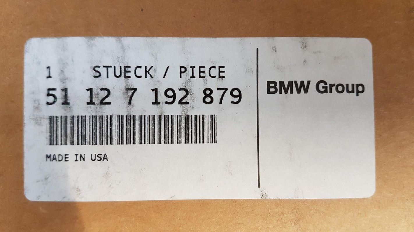 Original BMW X6 (E71 E72) Stoßstange Blende unten hinten 51127192879