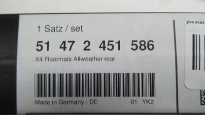 Original OE BMW Fußmattensatz 51472451586