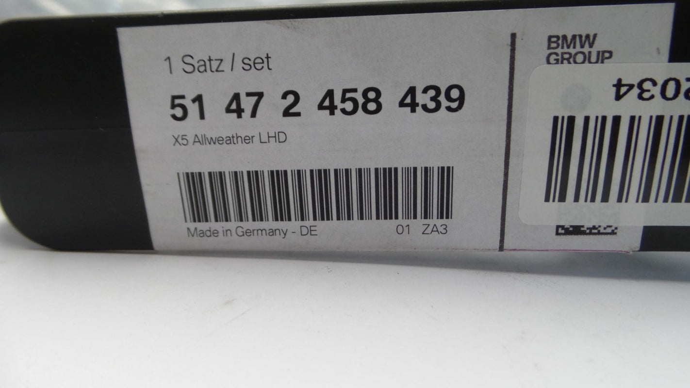 Original BMW X5 F15 X6 F16 Fußmattensatz Gummi (2 Stück) 51472458439