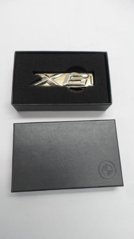 Original BMW X6 series Schlüsselanhänger mit Schlüsselring chrom 80272287786