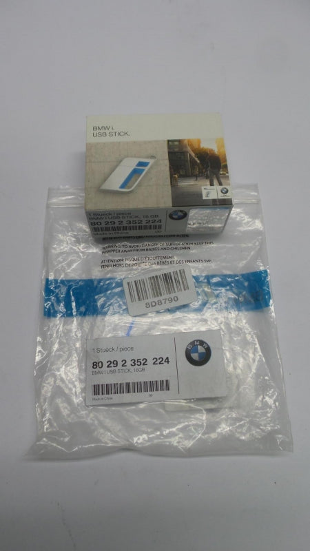 Original BMW i Logo USB Speicher Stick 16Gb Aluminium Matte 80292352224