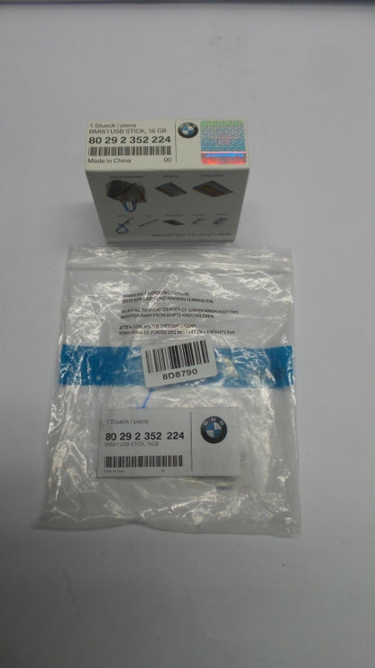 Original BMW i Logo USB Speicher Stick 16Gb Aluminium Matte 80292352224