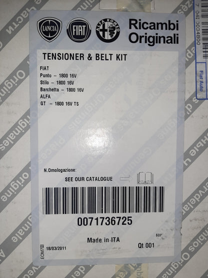 Original FIAT Punto Stilo ALFA ROMEO 145 146 155 156 GT Zahnriemensatz 71736725