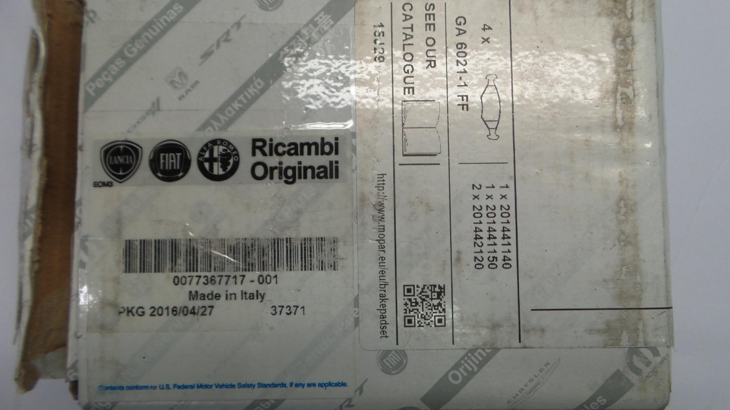 Original FIAT Tipo - Egea 6J '15- Bremsbeläge Bremsklötze hinten 77367717