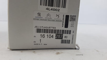 Original OE Peugeot Bremsbeläge 1610428780