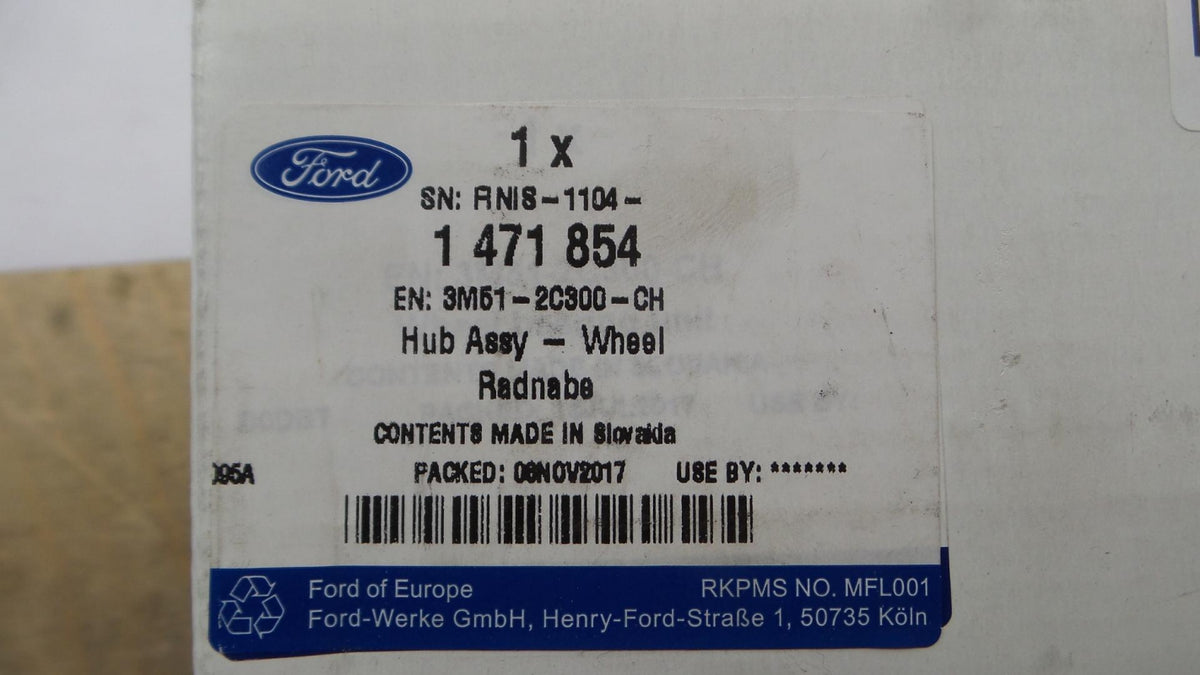 Original FORD Focus C-Max CB3 2007-2011 Radnabe mit Radlager Vorne 1471854