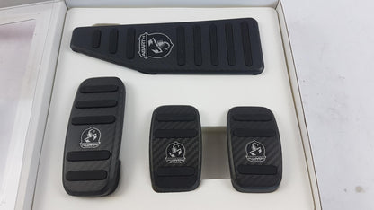 Original FIAT 500 Abarth Pedalauflagen 4 Stück Kohlenstoff 59107083