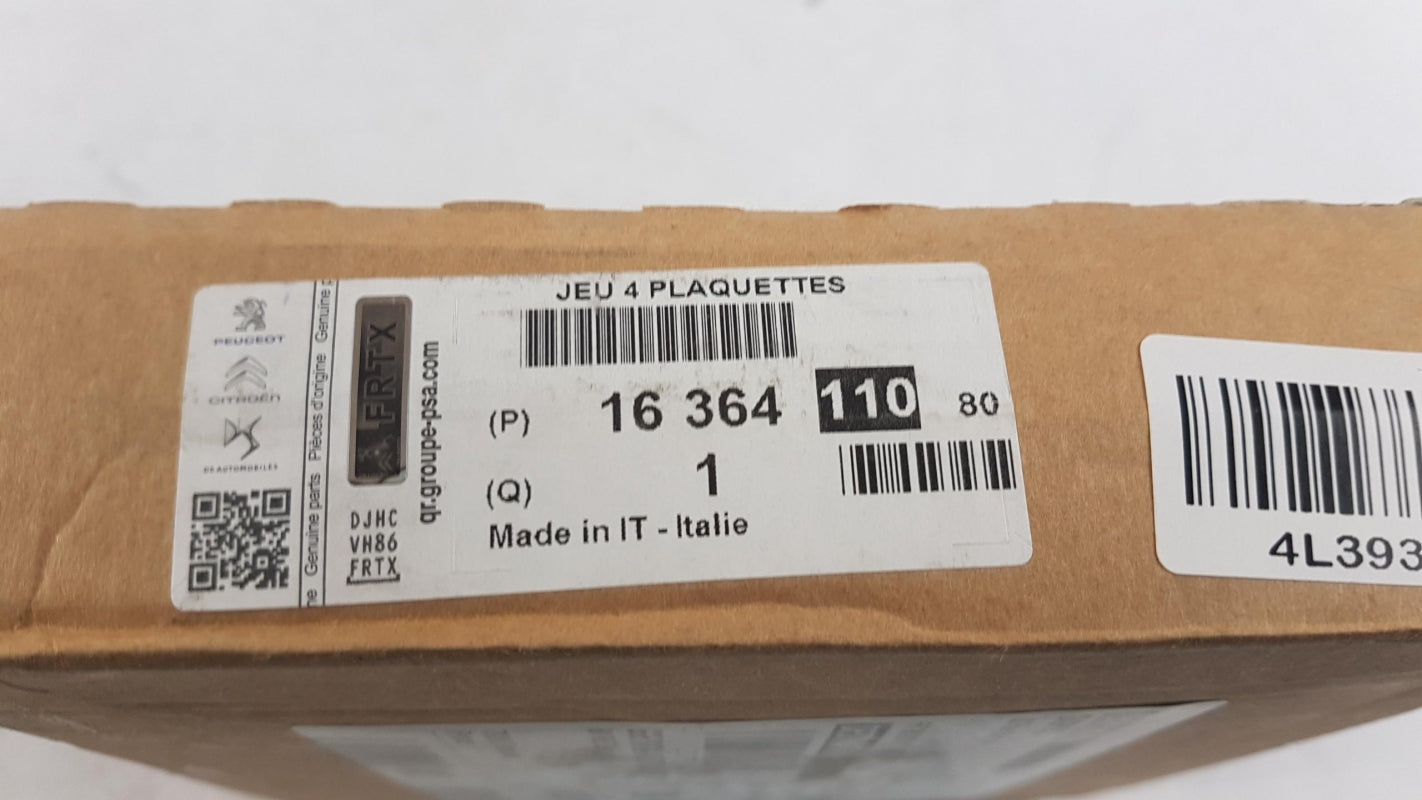 Original OE Peugeot Bremsbeläge 1636411080