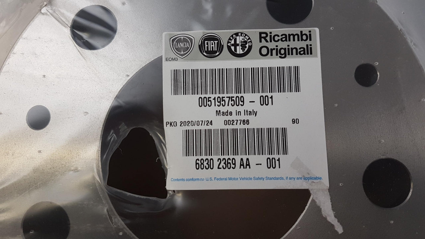 Original OE FIAT Bremsscheibe (1 Stück) 51957509