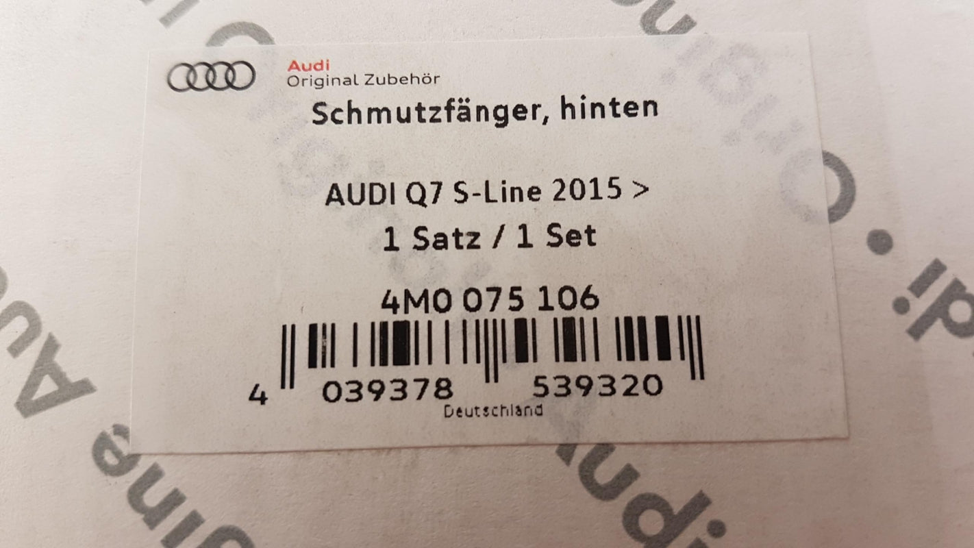 Original OE Volkswagen Schmutzfänger 4M0075106