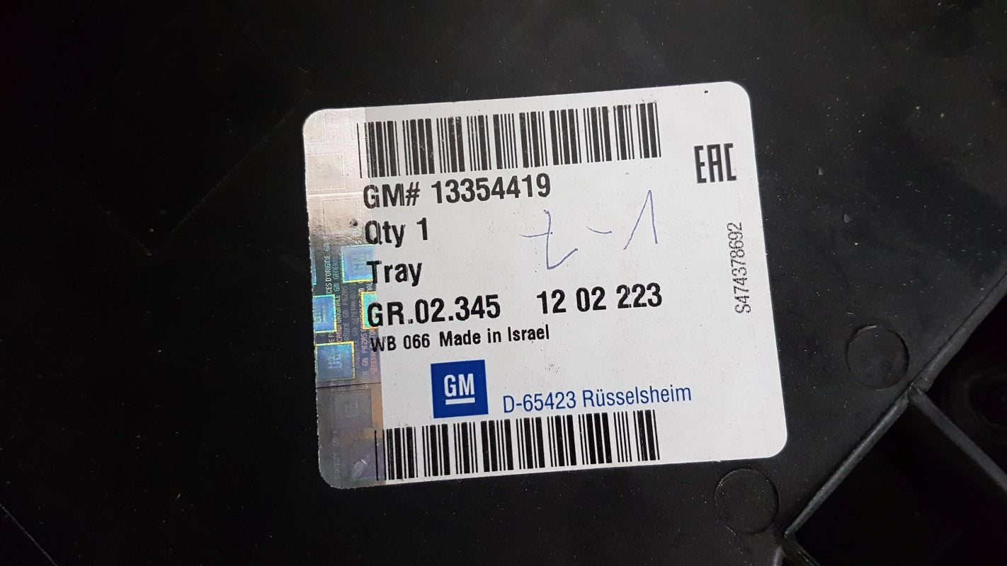 Original OPEL Astra-J Zafira-C Cascada Batteriefach Pad Halter 13354419