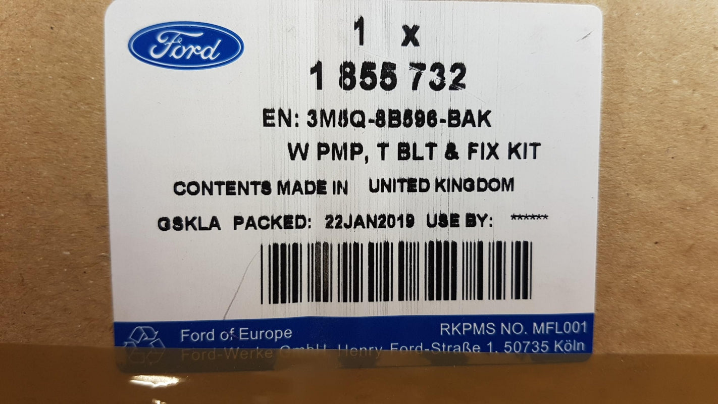 Original FORD C-/ S-Max Focus Kuga 2.0 TDCi Wasserpumpe + Zahnriemenkit 1855732