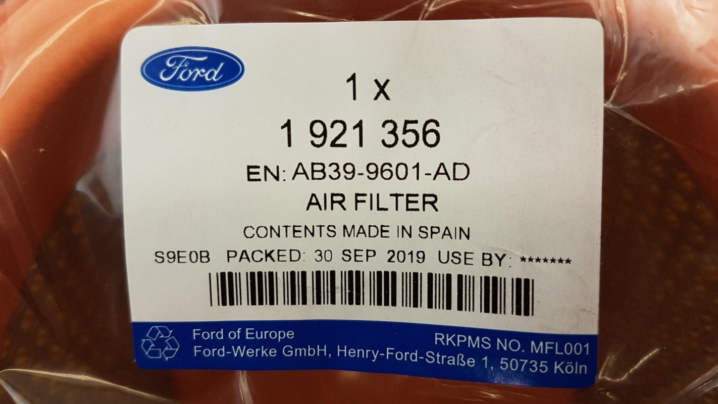 Original OE FORD Luftfilter 1921356