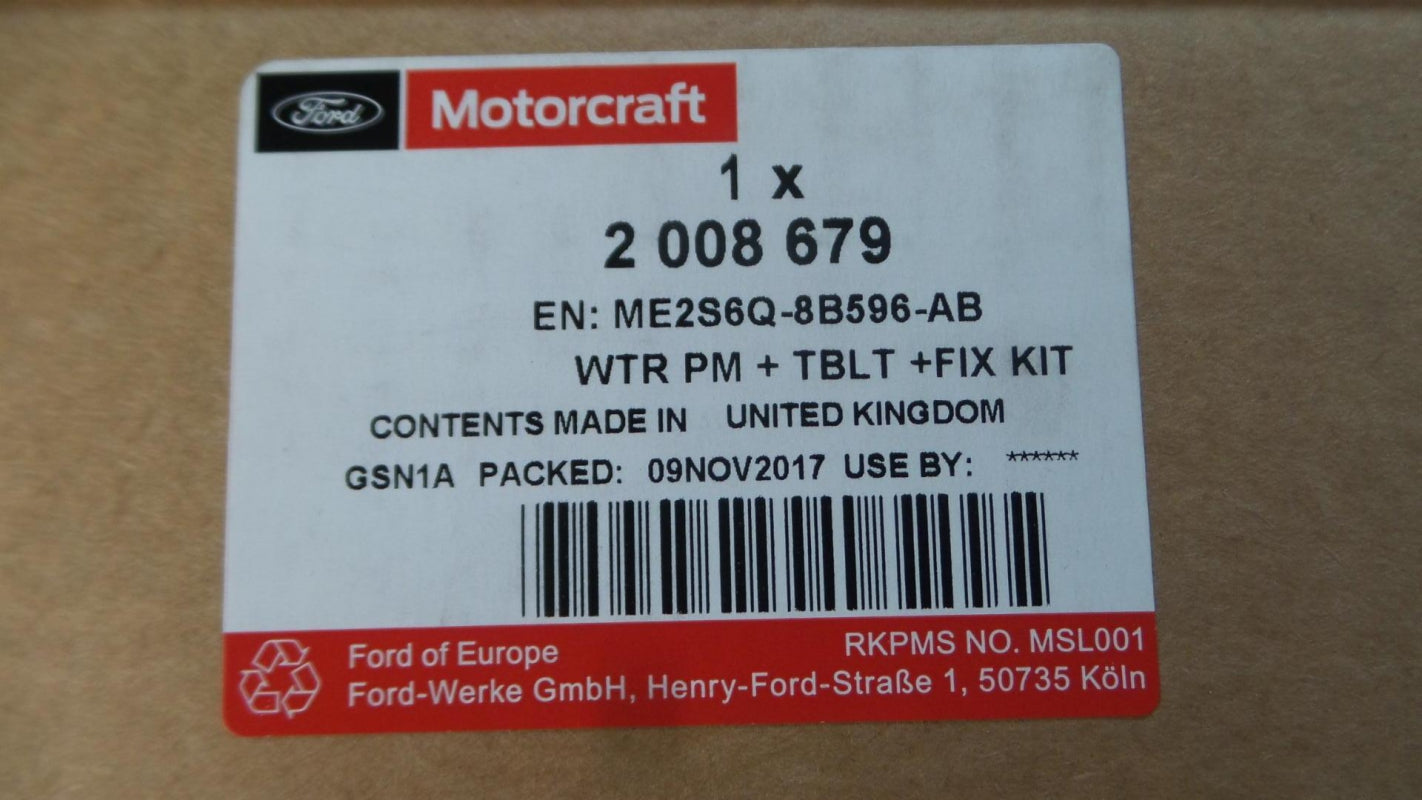 Original FORD Fiesta VI 1.4TDCi Wasserpumpe mit Zahnriemenkit 2008679