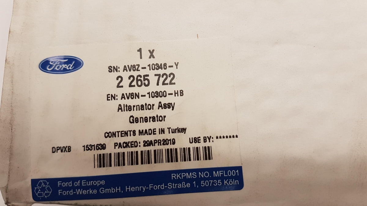 Original FORD B-Max C-Max Fiesta Focus EcoSport 120A Lichtmaschine 2265722