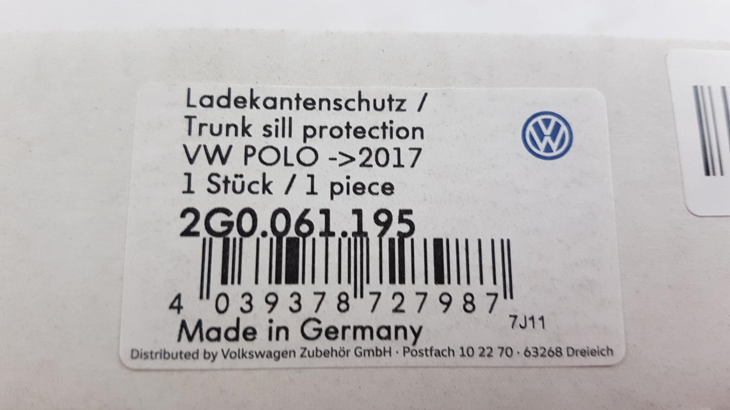 Original VW Polo Derby VI (AW/BZ) Ladekantenschutz Hinten 2G0061195