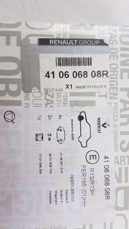 Original RENAULT Espace V Megane/Scenic IV Talisman Bremsbeläge vorne 410606808R