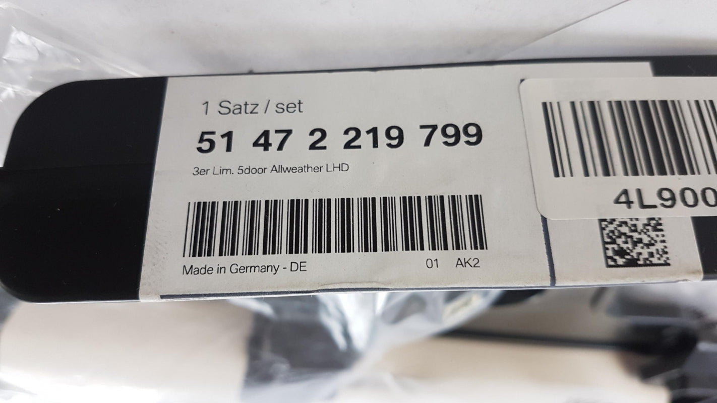 Original OE BMW Fußmattensatz 51472219799