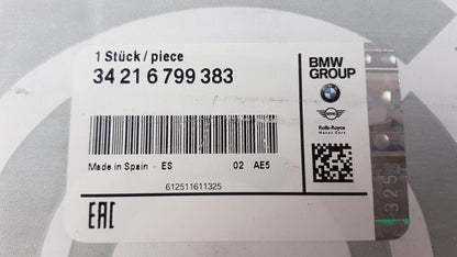 Original BMW MINI F55 F56 F57 Bremsscheibe (1 stück) 259X10 hinten 34216799383