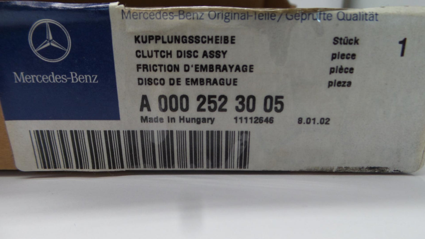 Original MERCEDES-BENZ SLK-klasse R170 Kupplungsscheibe A0002523005