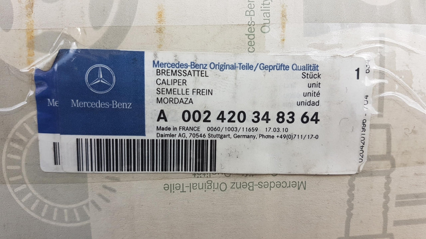 Original MERCEDES-BENZ W901-W905 Sprinter Bremssättel vorne links A002420348364