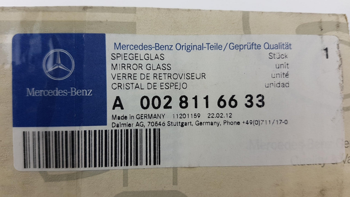 Original MERCEDES-BENZ Actros Antos Arocs Außenspiegelglas rechts A0028116633