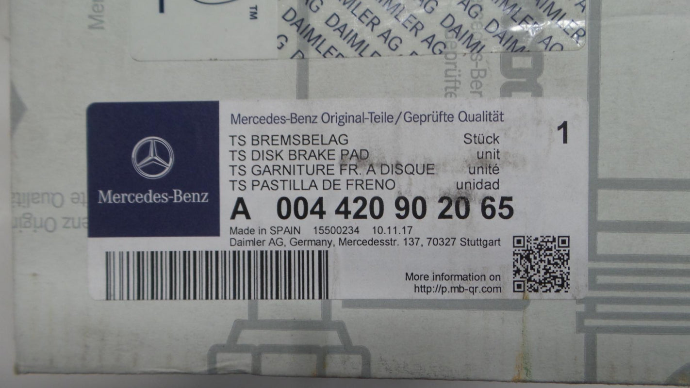 Original MERCEDES-BENZ C219 W220 W211 R171 R230 Bremsbeläge vorne A004420902065