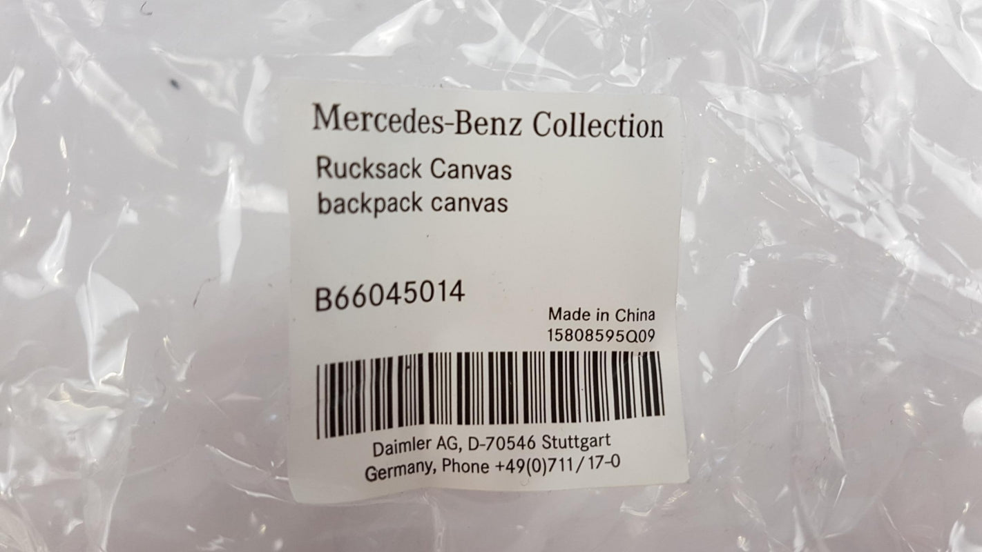 Original MERCEDES-BENZ Rucksack Vintage Braun Größe: 44 x 28 x 13 cm B66045014