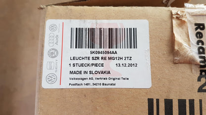 Original VW Golf VI '08-'12 Schlussleuchte Heckleuchte innen rechts 5K0945094AA