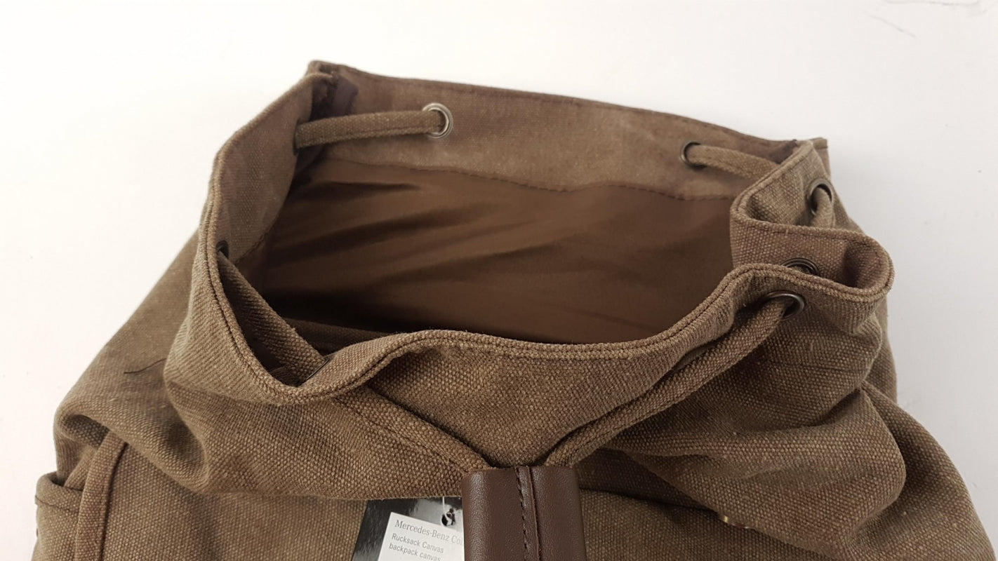 Original MERCEDES-BENZ Rucksack Vintage Braun Größe: 44 x 28 x 13 cm B66045014