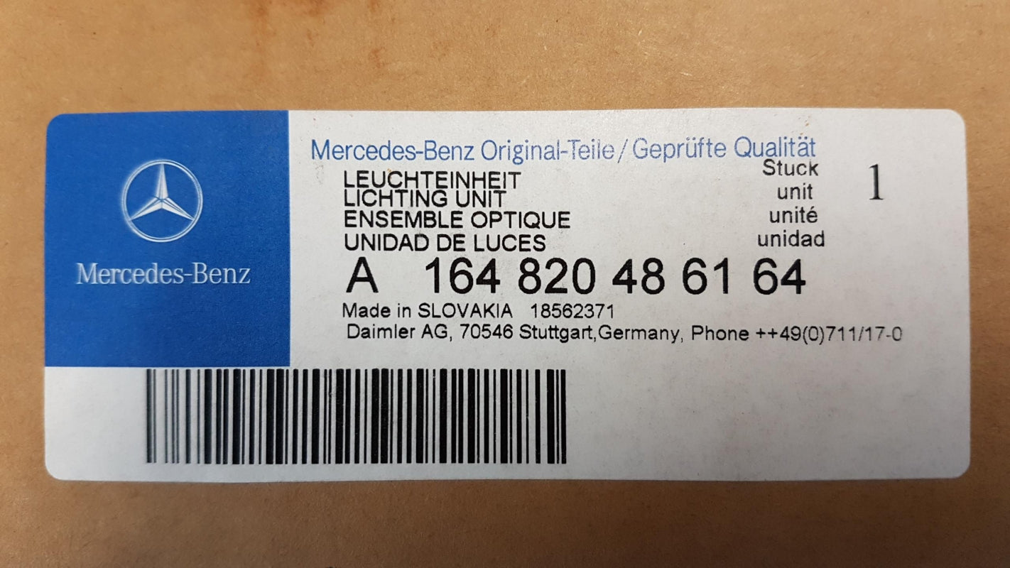 Original OE MERCEDES-BENZ Scheinwerfer A164820486164