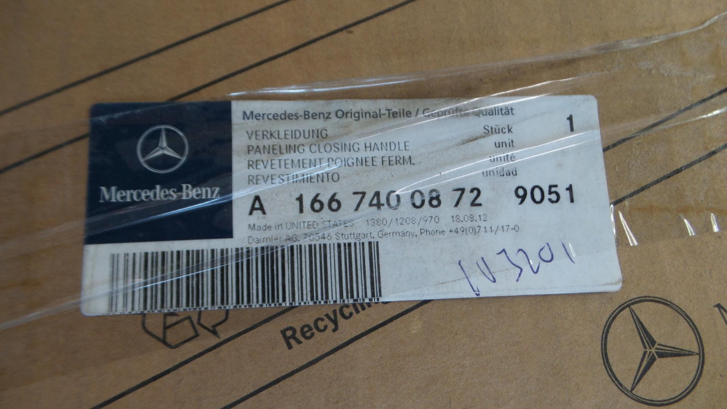 Original MERCEDES-BENZ GL X166 Heckklappe Verkleidung schwarz A16674008729051