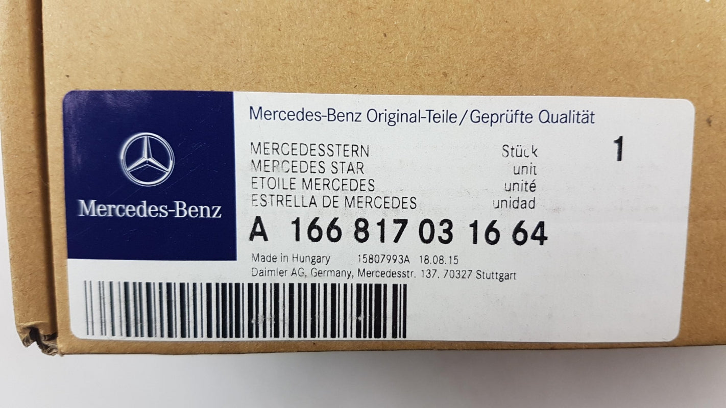 Original MERCEDES-BENZ X166 W205 C217 Emblem Stern LED Beleuchtet A166817031664