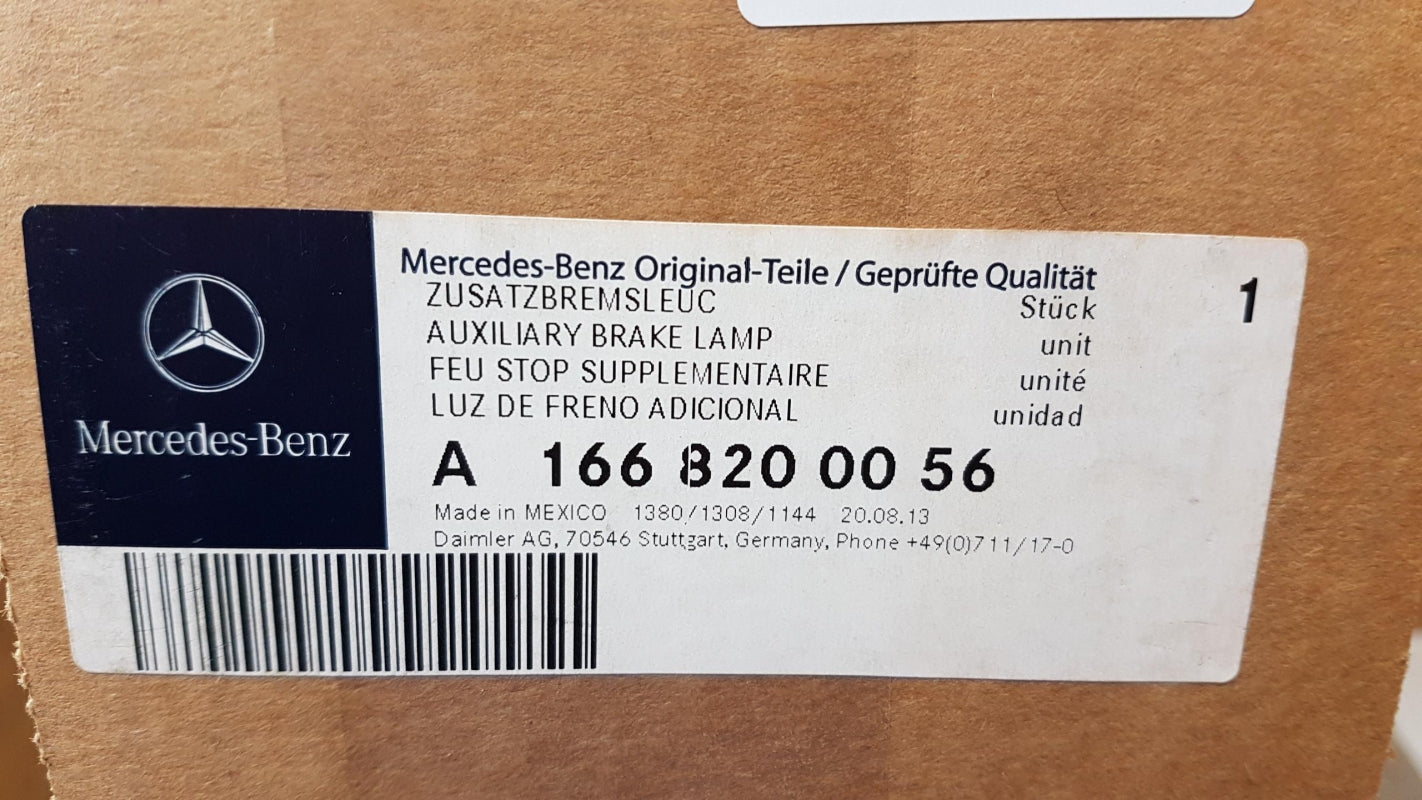 Original MERCEDES-BENZ ML-Klasse W166 Zusatzbremsleuchte LED-Licht A1668200056