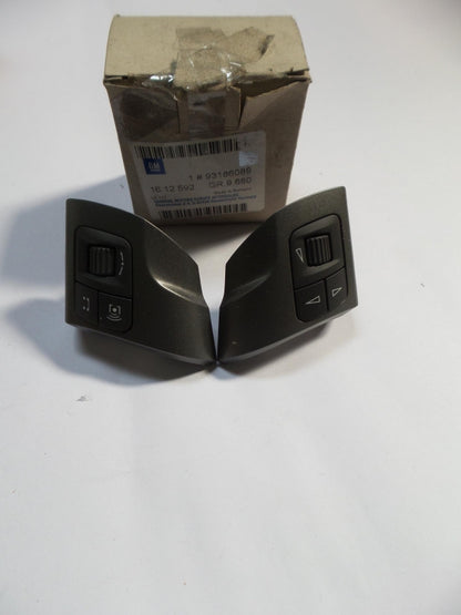 Original OPEL Astra-H Zafira-B Vectra-C Lenkrad Schalter charcoal-metal 93186089