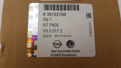 Original OPEL Adam Corsa E 15 Zoll Bremsbeläge vorne 39122150