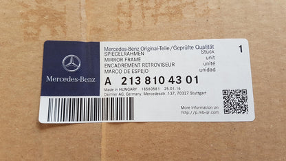 Original MERCEDES-BENZ E-klasse W213 Außenspiegel Gehäuse links A2138104301