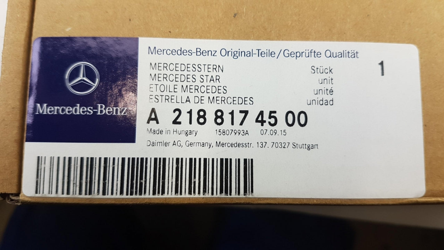 Original MERCEDES-BENZ CLS-Klasse C218 Emblem Stern beleuchtet Vorne A2188174500