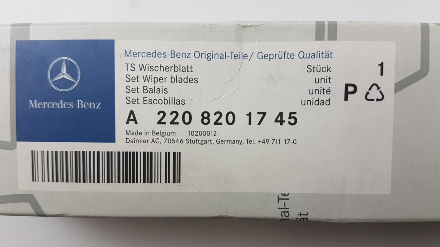 Original MERCEDES-BENZ C215 W220 Wischerblättersatz (2st) A2208201745